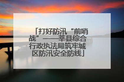 打好防汛“前哨战”——莘县综合行政执法局筑牢城区防汛安全防线