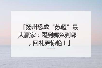 扬州恐成“苏超”最大赢家：踢到哪免到哪，回礼更惊艳！