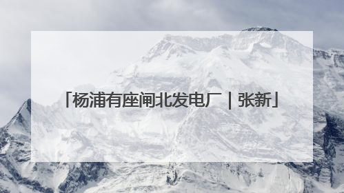 杨浦有座闸北发电厂｜张新