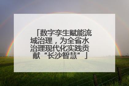 数字孪生赋能流域治理，为全省水治理现代化实践贡献“长沙智慧”