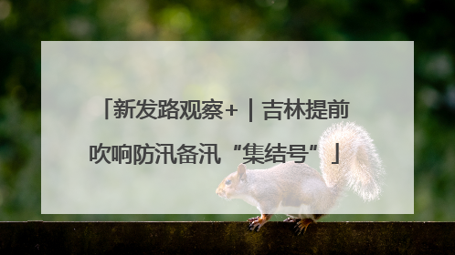 新发路观察+｜吉林提前吹响防汛备汛“集结号”