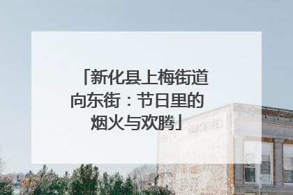 新化县上梅街道向东街：节日里的烟火与欢腾