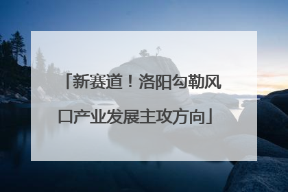 新赛道！洛阳勾勒风口产业发展主攻方向