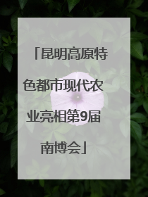 昆明高原特色都市现代农业亮相第9届南博会