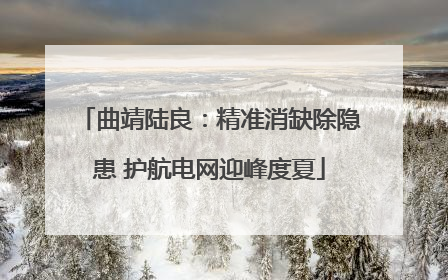曲靖陆良：精准消缺除隐患 护航电网迎峰度夏