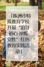 株洲市特殊教育学校开展“追寻初心·淬炼党性”红色教育实践活动