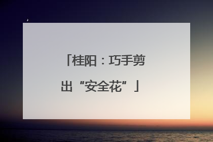 桂阳：巧手剪出“安全花”