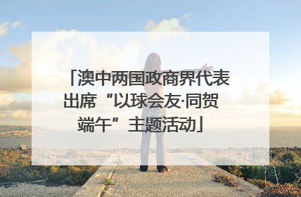 澳中两国政商界代表出席“以球会友·同贺端午”主题活动