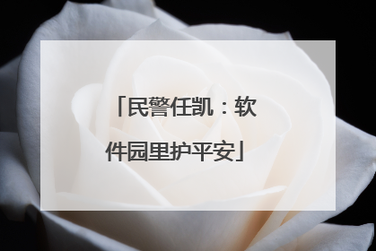 民警任凯：软件园里护平安