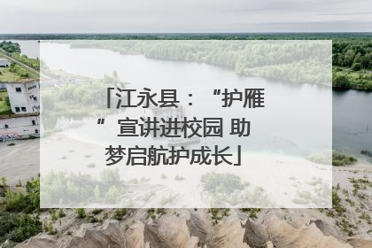 江永县：“护雁”宣讲进校园 助梦启航护成长