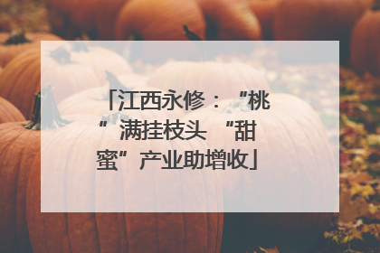 江西永修：“桃”满挂枝头 “甜蜜”产业助增收