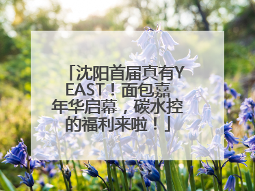 沈阳首届真有YEAST！面包嘉年华启幕，碳水控的福利来啦！