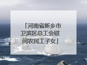 河南省新乡市卫滨区总工会慰问农民工子女