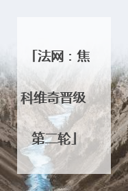 法网：焦科维奇晋级第二轮