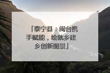 泰宁县：闽台携手赋能，绘就乡建乡创新图景
