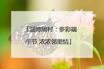 淄博周村：多彩端午节 浓浓邻里情