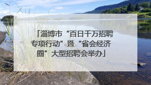 淄博市“百日千万招聘专项行动”暨“省会经济圈”大型招聘会举办