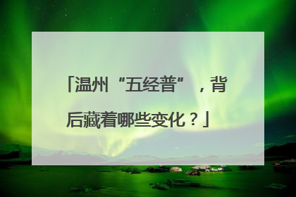 温州“五经普”，背后藏着哪些变化？