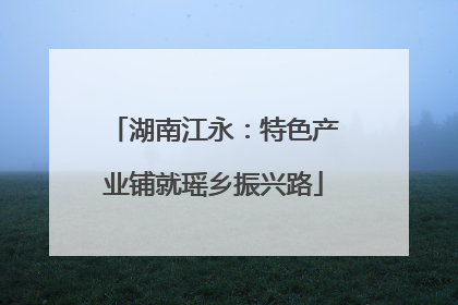 湖南江永：特色产业铺就瑶乡振兴路