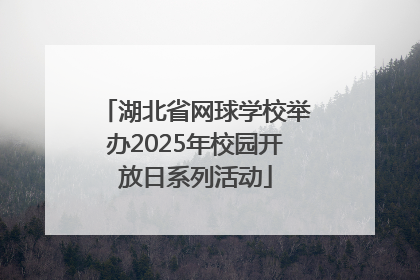 湖北省网球学校举办2025年校园开放日系列活动