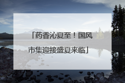 药香沁夏至！国风市集迎接盛夏来临