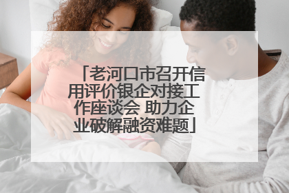 老河口市召开信用评价银企对接工作座谈会 助力企业破解融资难题