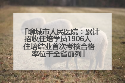 聊城市人民医院：累计招收住培学员1906人 住培结业首次考核合格率位于全省前列