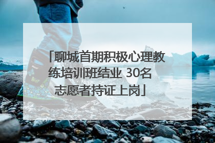 聊城首期积极心理教练培训班结业 30名志愿者持证上岗