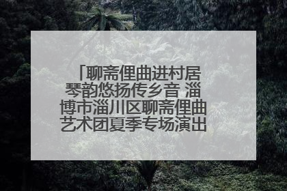 聊斋俚曲进村居 琴韵悠扬传乡音 淄博市淄川区聊斋俚曲艺术团夏季专场演出在杏园子村举行