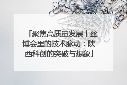 聚焦高质量发展丨丝博会里的技术脉动：陕西科创的突破与想象