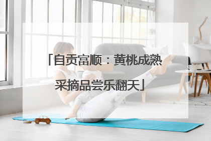 自贡富顺：黄桃成熟 采摘品尝乐翻天