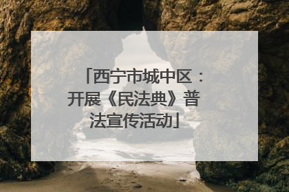 西宁市城中区：开展《民法典》普法宣传活动