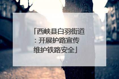 西峡县白羽街道：开展护路宣传 维护铁路安全