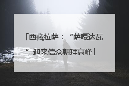西藏拉萨：“萨嘎达瓦”迎来信众朝拜高峰