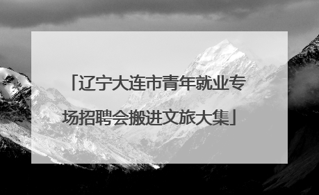 辽宁大连市青年就业专场招聘会搬进文旅大集