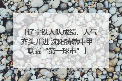 辽宁铁人队成绩、人气齐头并进 沈阳铸就中甲联赛“第一球市”