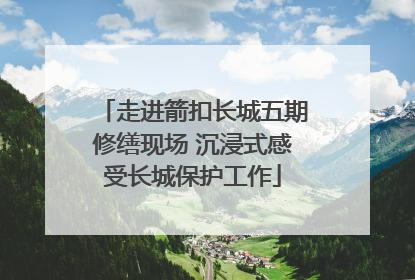 走进箭扣长城五期修缮现场 沉浸式感受长城保护工作