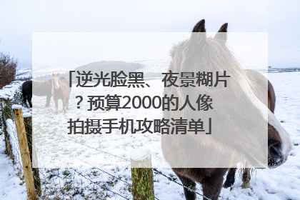 逆光脸黑、夜景糊片？预算2000的人像拍摄手机攻略清单