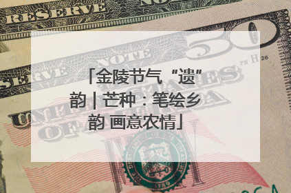金陵节气“遗”韵｜芒种：笔绘乡韵 画意农情