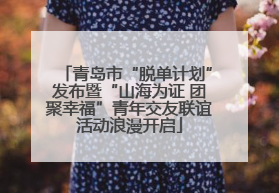 青岛市“脱单计划”发布暨“山海为证 团聚幸福”青年交友联谊活动浪漫开启
