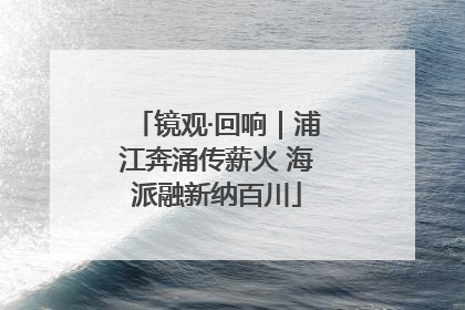 镜观·回响｜浦江奔涌传薪火 海派融新纳百川