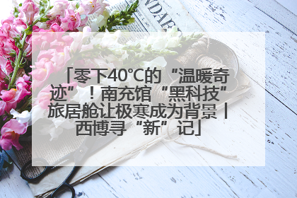 零下40℃的“温暖奇迹”！南充馆“黑科技”旅居舱让极寒成为背景丨西博寻“新”记
