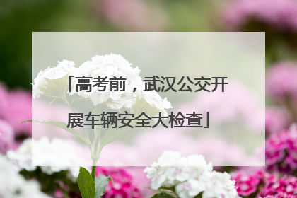 高考前，武汉公交开展车辆安全大检查