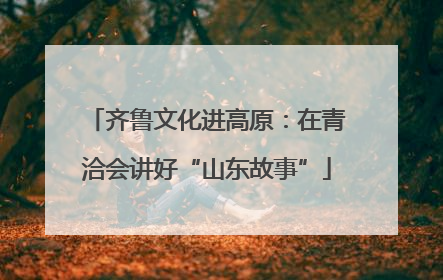 齐鲁文化进高原：在青洽会讲好“山东故事”