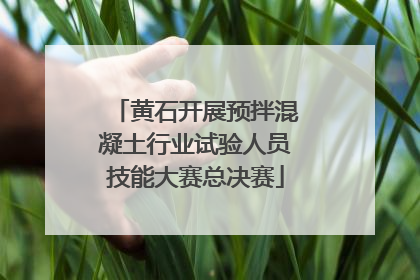 黄石开展预拌混凝土行业试验人员技能大赛总决赛