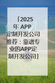 2025 年 APP 定制开发公司推荐：靠谱专业的APP定制开发公司