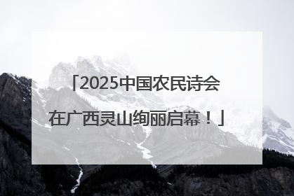 2025中国农民诗会在广西灵山绚丽启幕！