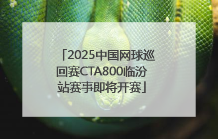 2025中国网球巡回赛CTA800临汾站赛事即将开赛