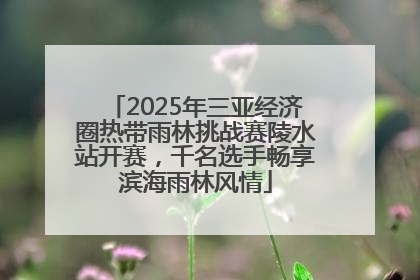 2025年三亚经济圈热带雨林挑战赛陵水站开赛，千名选手畅享滨海雨林风情
