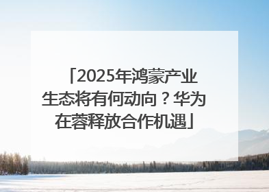 2025年鸿蒙产业生态将有何动向？华为在蓉释放合作机遇